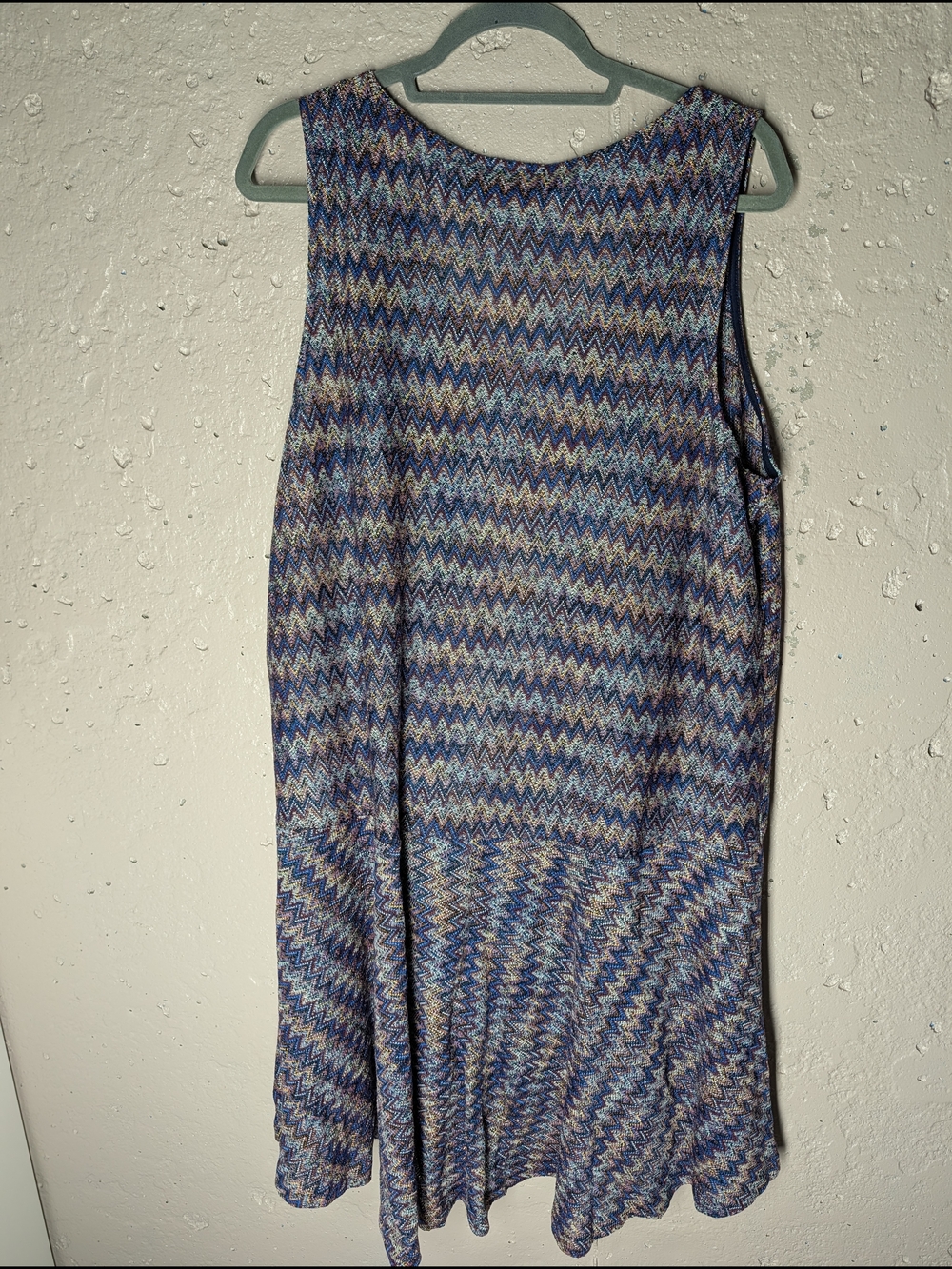 Anthropologie Maeve Westwater Knit Dress Zigzag Boho Midi Sleeveless - Picture 5 of 6